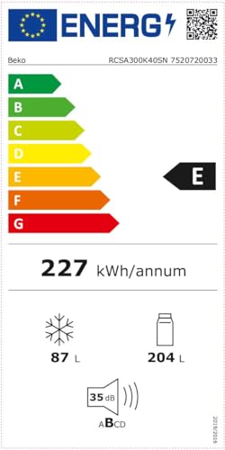 BLASTIVO™ | Réfrigérateur Congélateur Bas 291L — MinFrost, Dégivrage Auto, Argenté