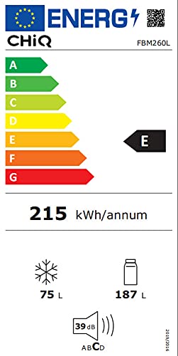BLASTIVO™ | Réfrigérateur Congélateur Bas 262L — Low Frost, Inox, Garantie 12 ans