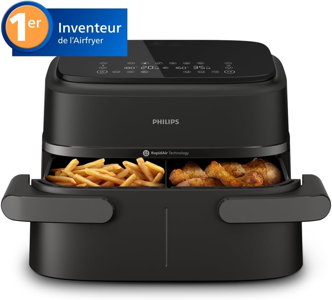 BLASTIVO™ | Air Fryer Série 1000 — Double Panier 7.1L, 10 Modes, RapidAir