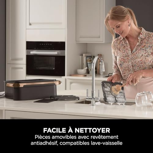 BLASTIVO™ | Air Fryer FlexDrawer 10.4L — Dual Zone & MegaZone, Cuivre/Noir