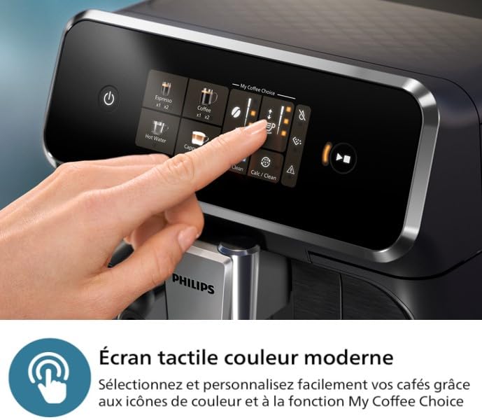 BLASTIVO™ | Expresso Broyeur Série 2300 — LatteGo, Noir Mat