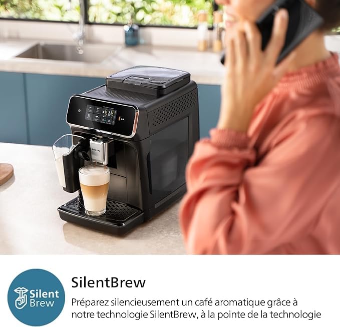 BLASTIVO™ | Expresso Broyeur Série 2300 — LatteGo, Noir Mat
