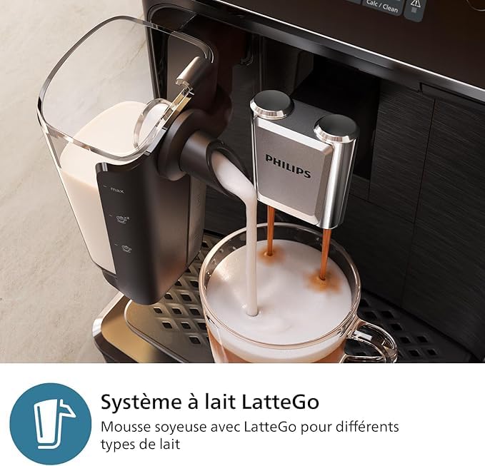 BLASTIVO™ | Expresso Broyeur Série 2300 — LatteGo, Noir Mat