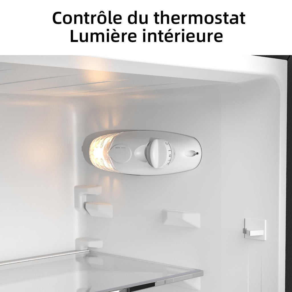 BLASTIVO™ | Réfrigérateur Congélateur Bas 157L — Low Frost, 47cm, Noir