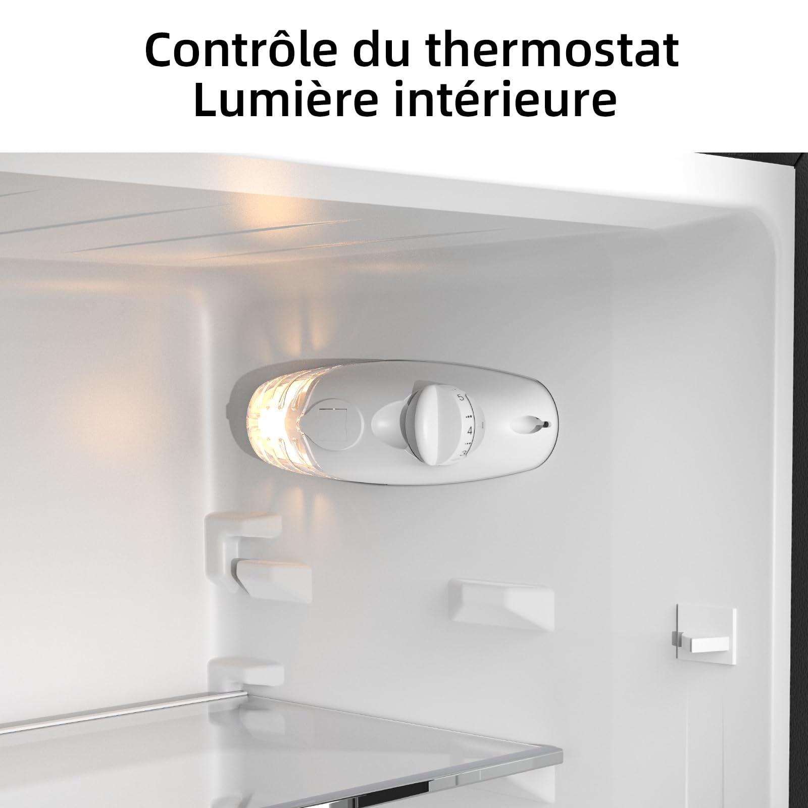 BLASTIVO™ | Réfrigérateur Congélateur Bas 157L — Low Frost, 47cm, Noir