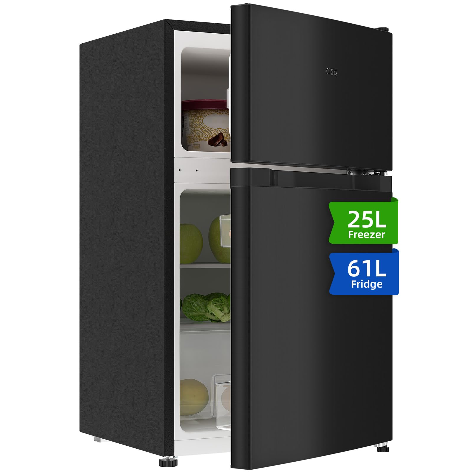 BLASTIVO™ | Mini Réfrigérateur Congélateur 86L — Congélateur 4 Étoiles, Noir
