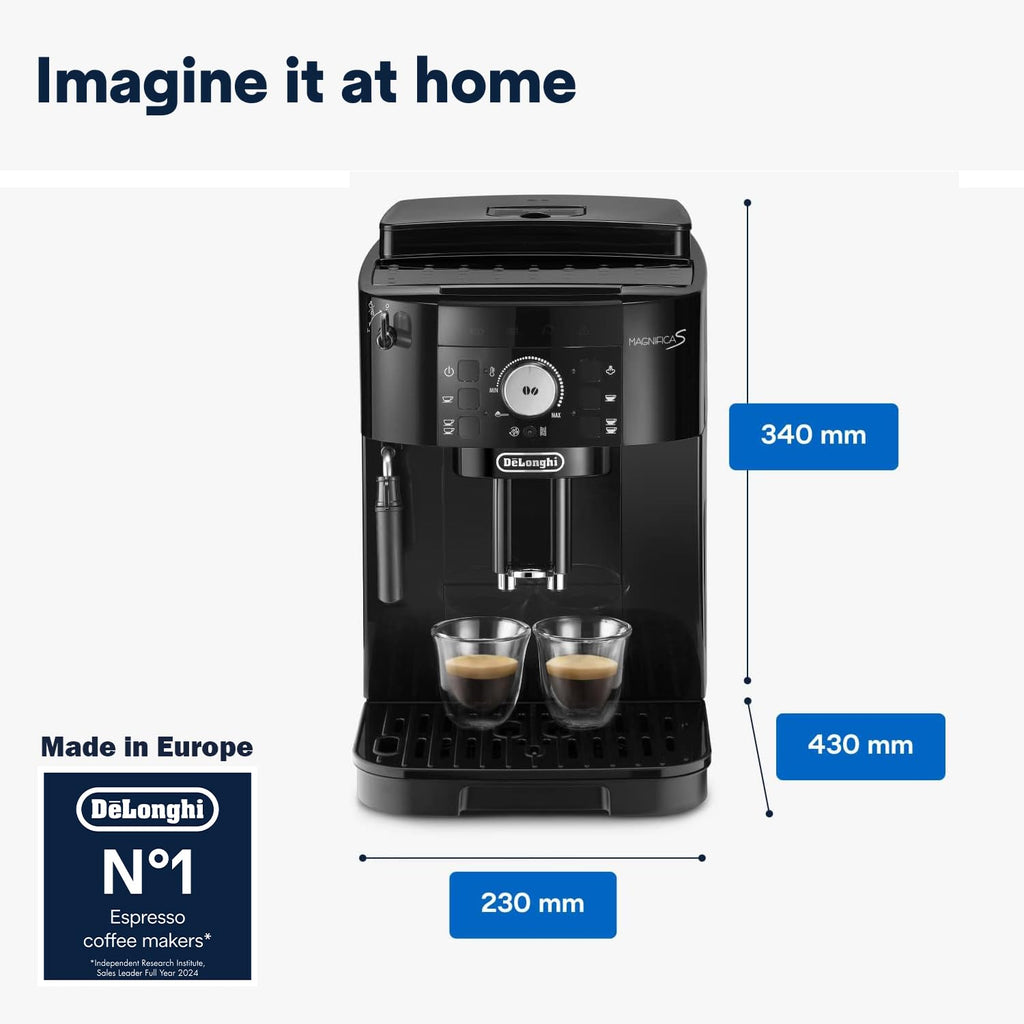 BLASTIVO™ | Magnifica S Perfetto — Machine à Café Automatique avec Mousseur à Lait, Noir