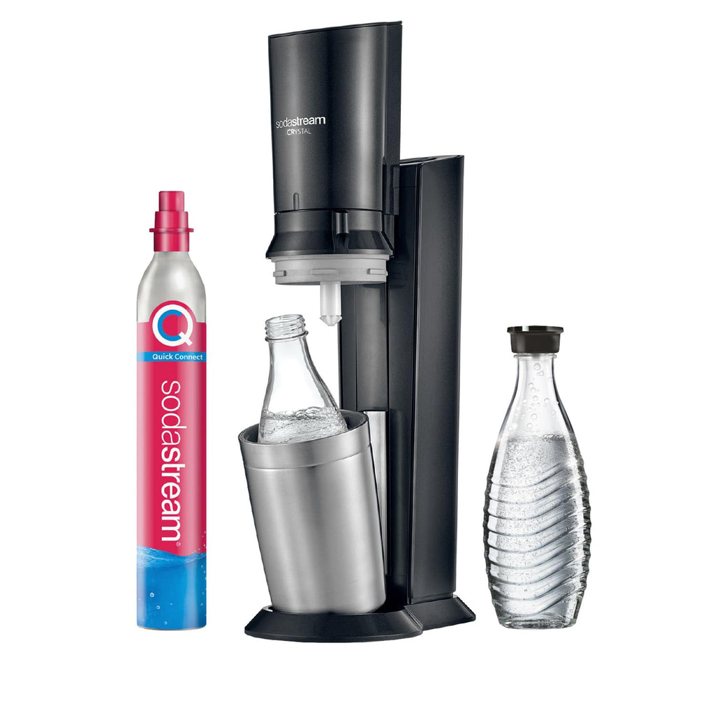 BLASTIVO™ | Crystal 3.0 — Machine à Gazéifier avec 2 Carafes en Verre, Titane