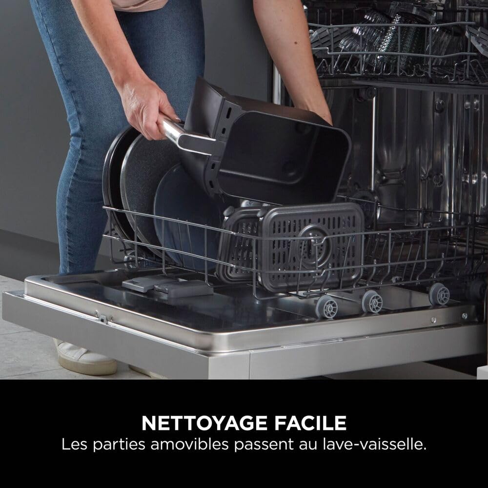 BLASTIVO™ | Air Fryer Dual Zone 7.6L 2400W — 2 Zones Indépendantes, Noir