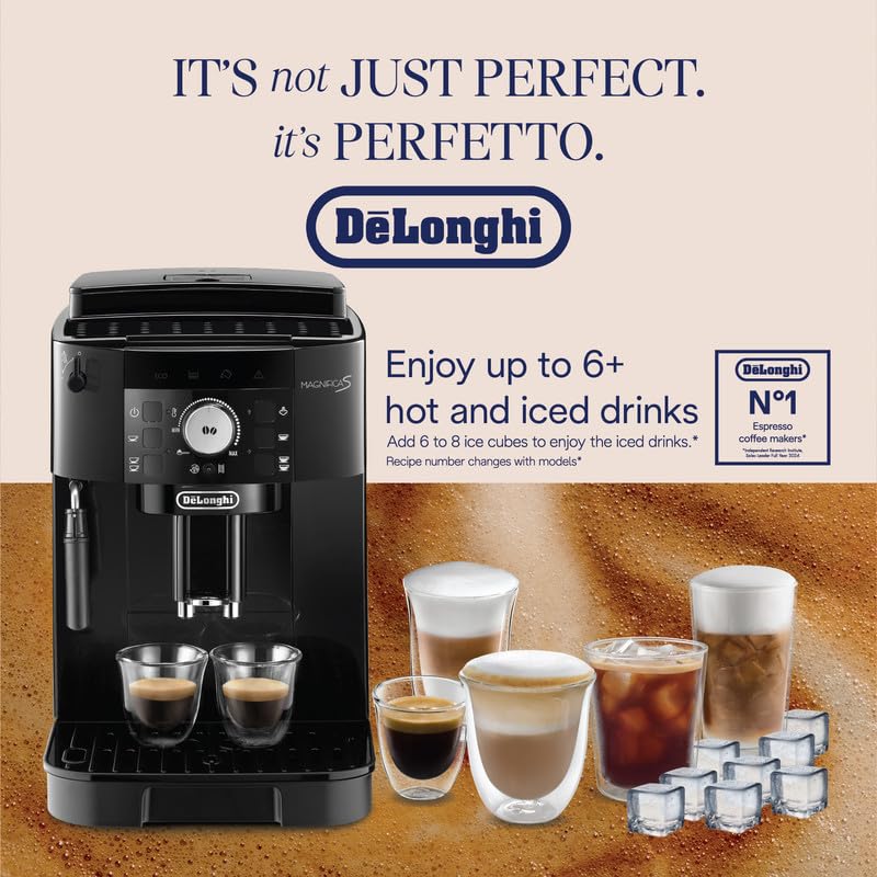 BLASTIVO™ | Magnifica S Perfetto — Machine à Café Automatique avec Mousseur à Lait, Noir