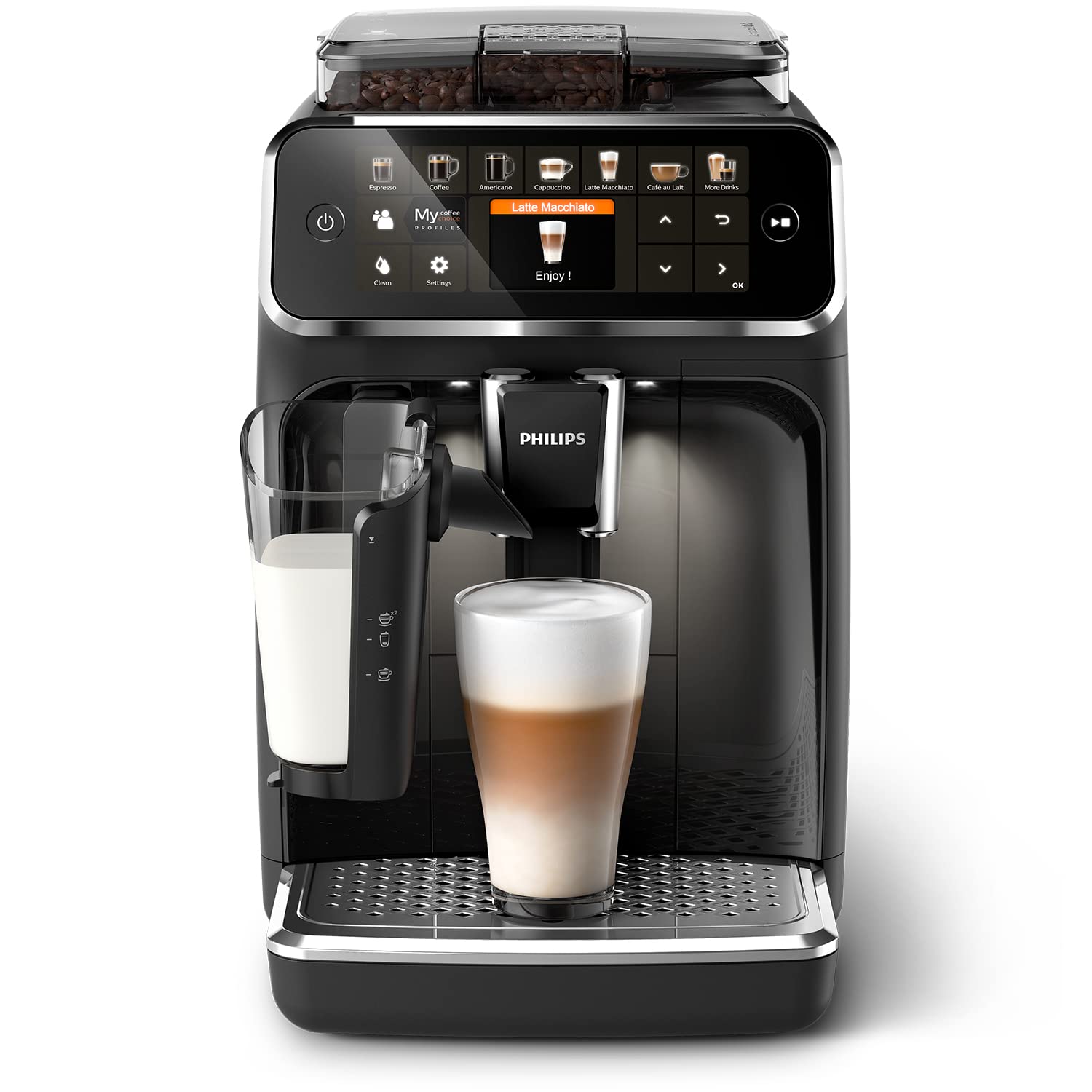 BLASTIVO™ | Expresso Broyeur Série 5400 — 12 Boissons avec LatteGo, Noir