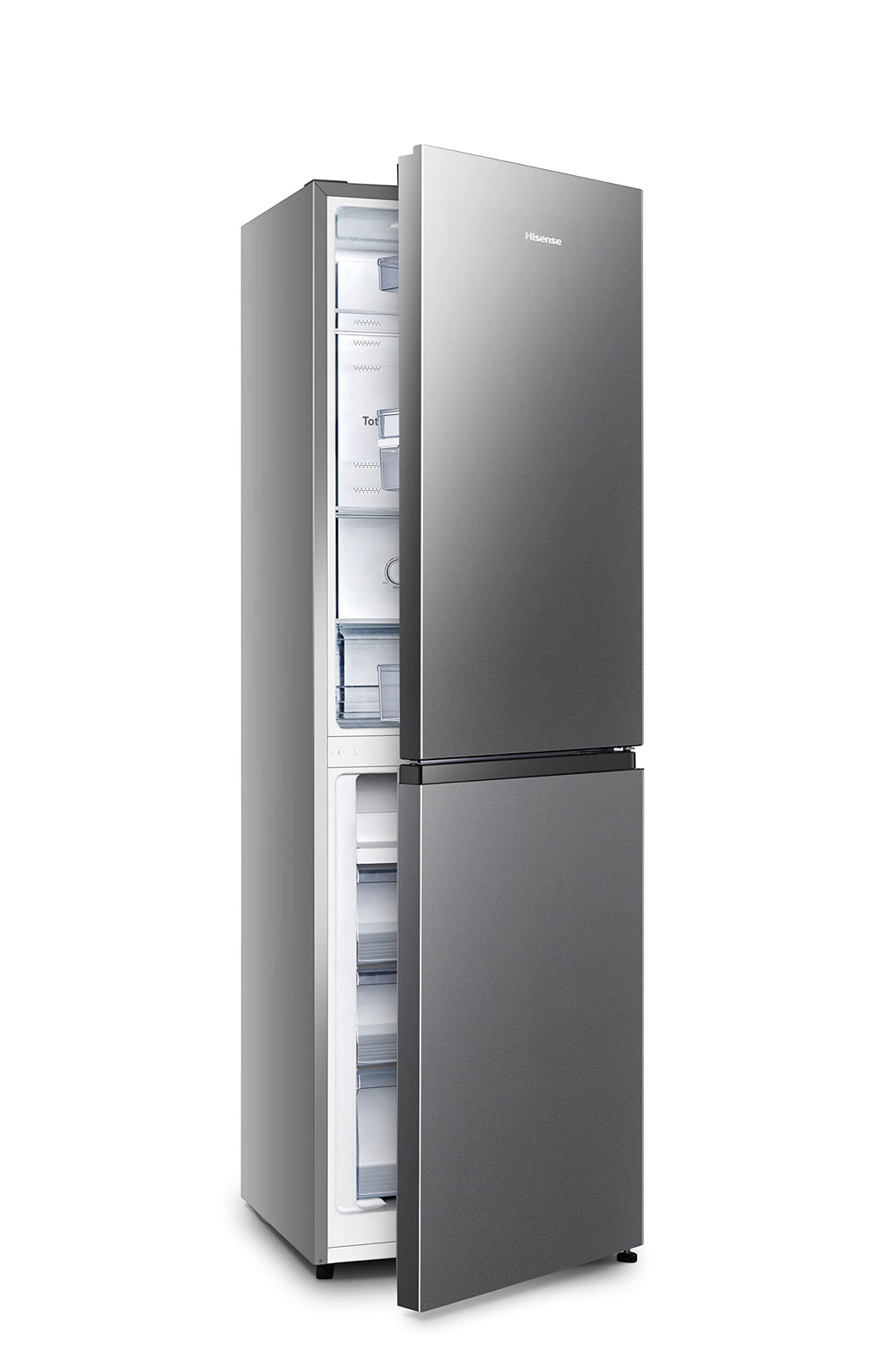 BLASTIVO™ | Réfrigérateur Congélateur 256L — NoFrost, Multiflow 360°, Argent