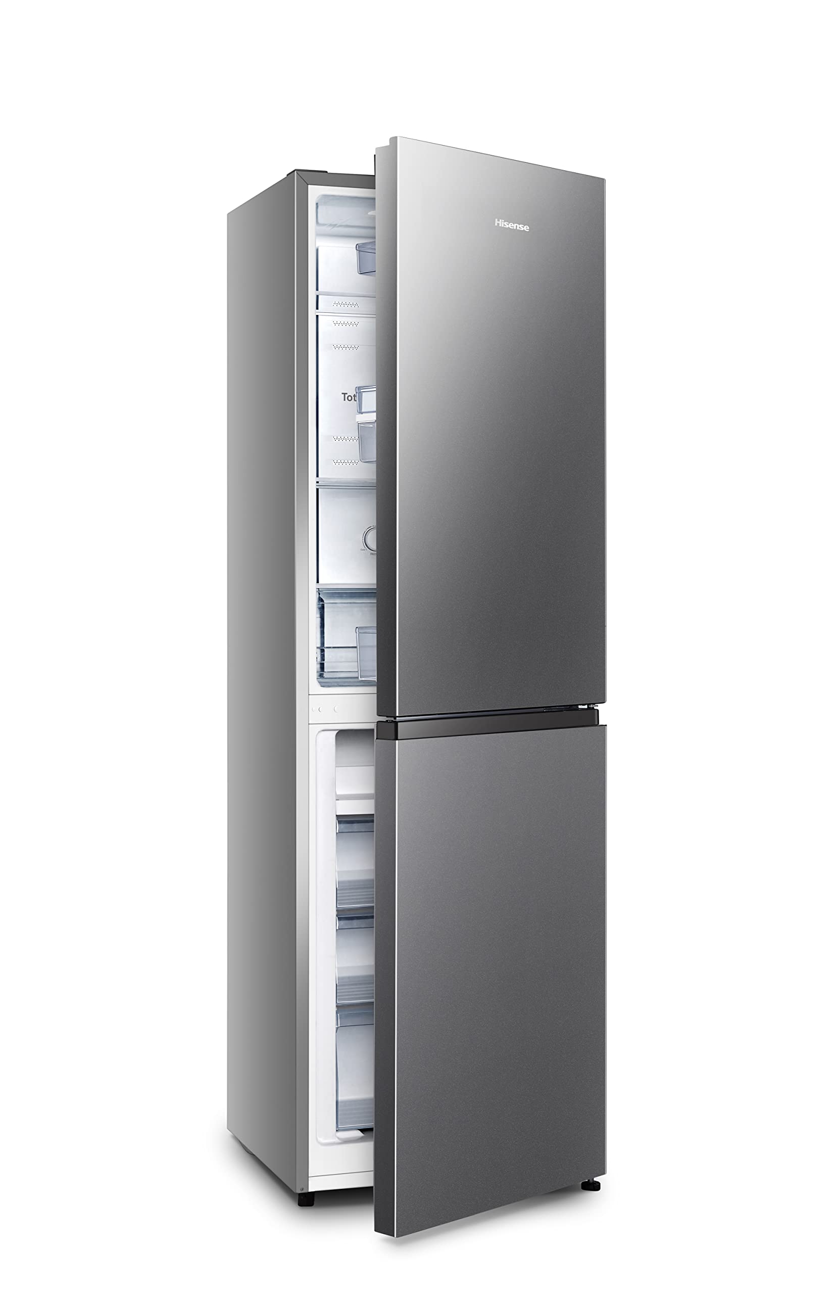 BLASTIVO™ | Réfrigérateur Congélateur 256L — NoFrost, Multiflow 360°, Argent