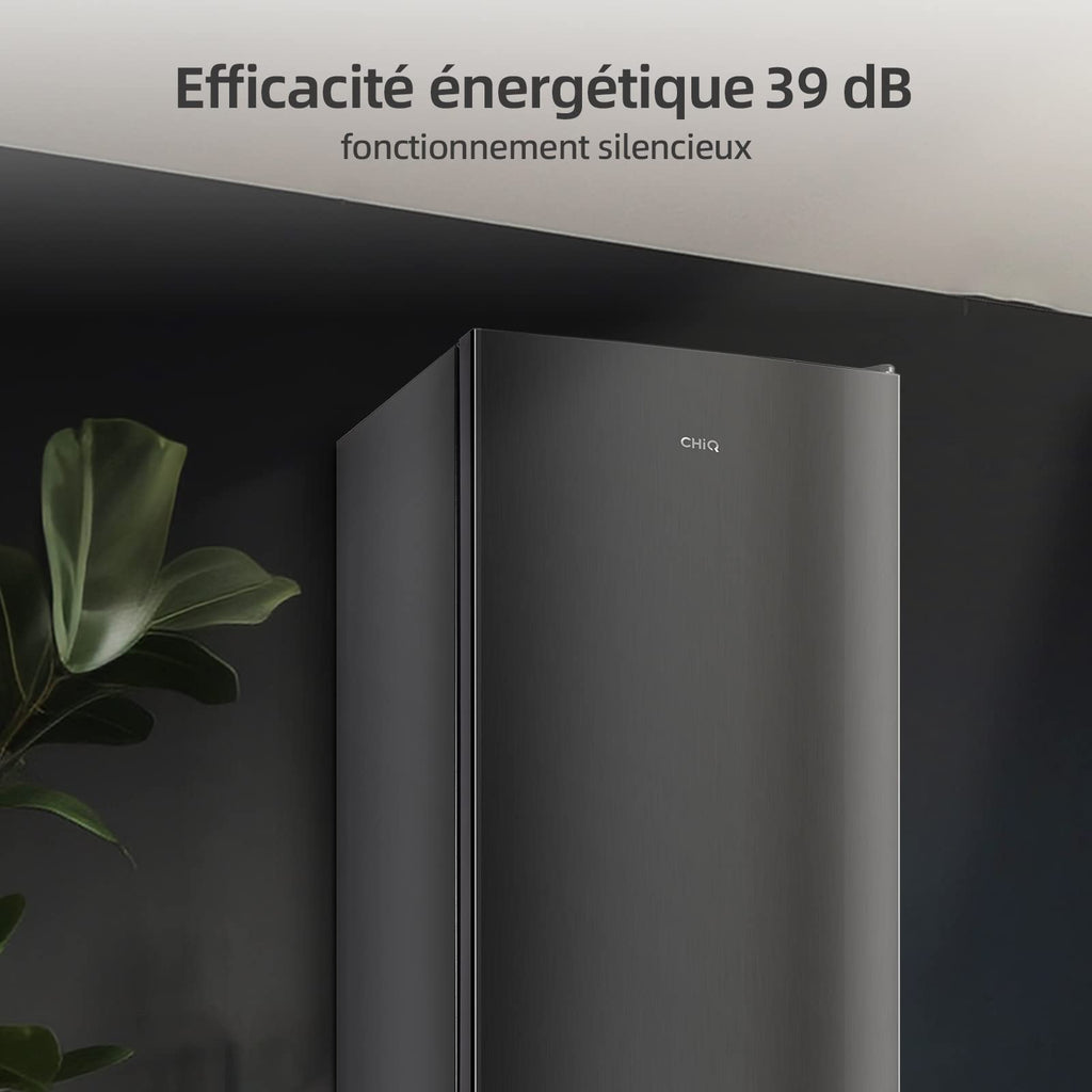 BLASTIVO™ | Réfrigérateur Congélateur Bas 157L — Low Frost, Compact, Noir