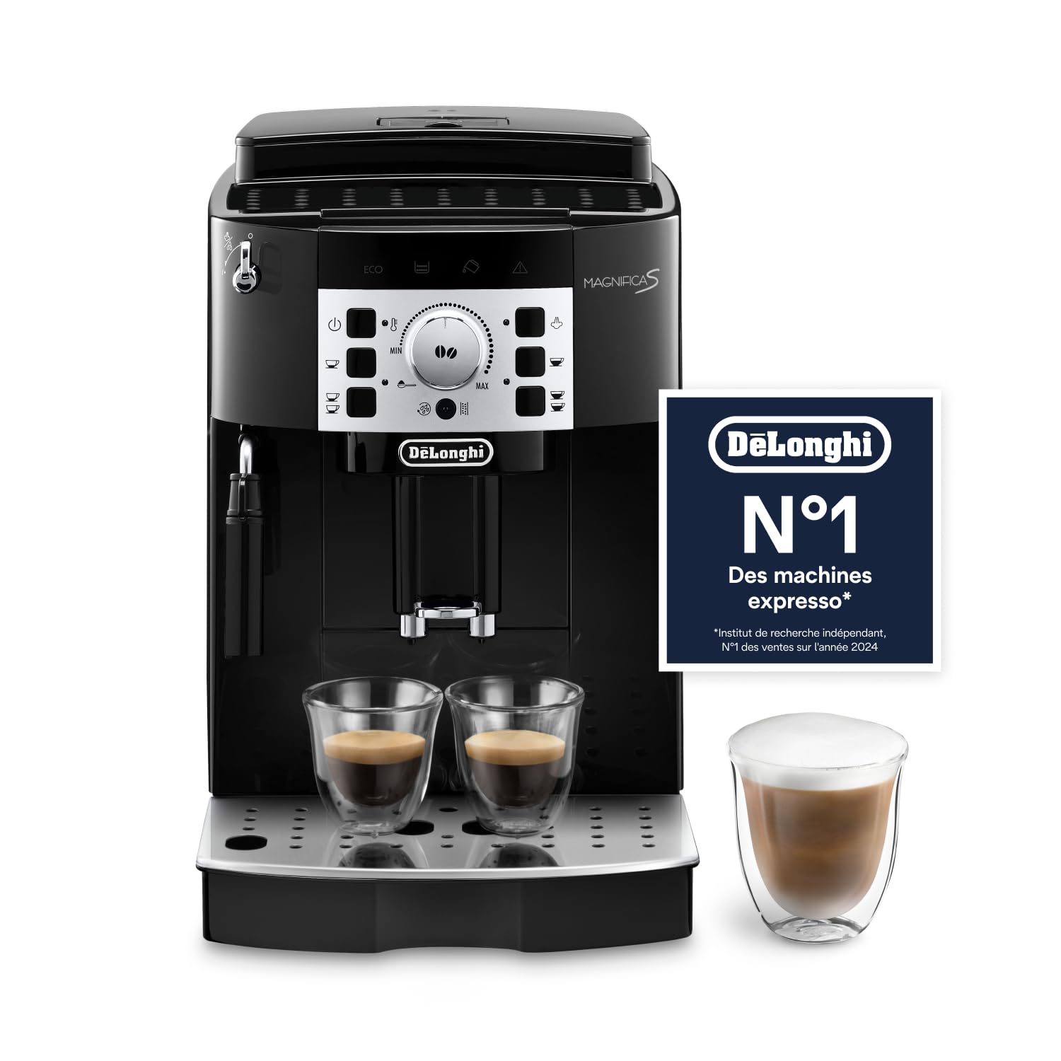 BLASTIVO™ | Magnifica S Perfetto — Machine à Café Automatique avec Mousseur à Lait, Noir