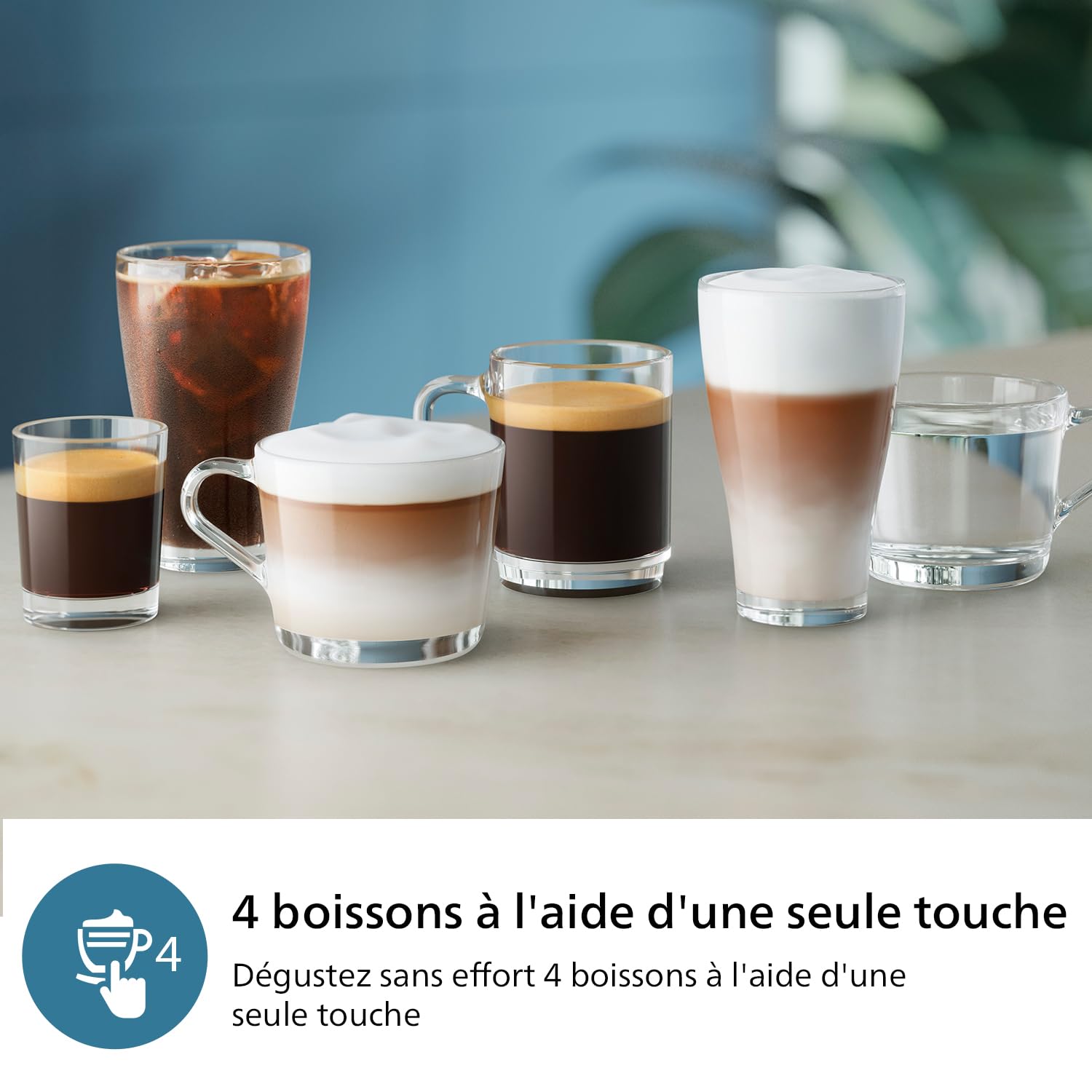 BLASTIVO™ | Expresso Broyeur Série 2300 — LatteGo, Noir Mat