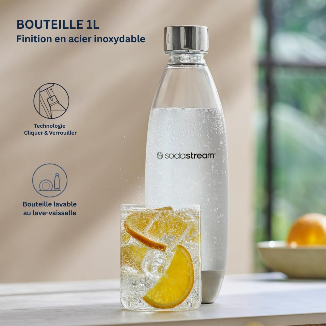 BLASTIVO™ | DUO — Machine à Eau Pétillante & Soda, Noire