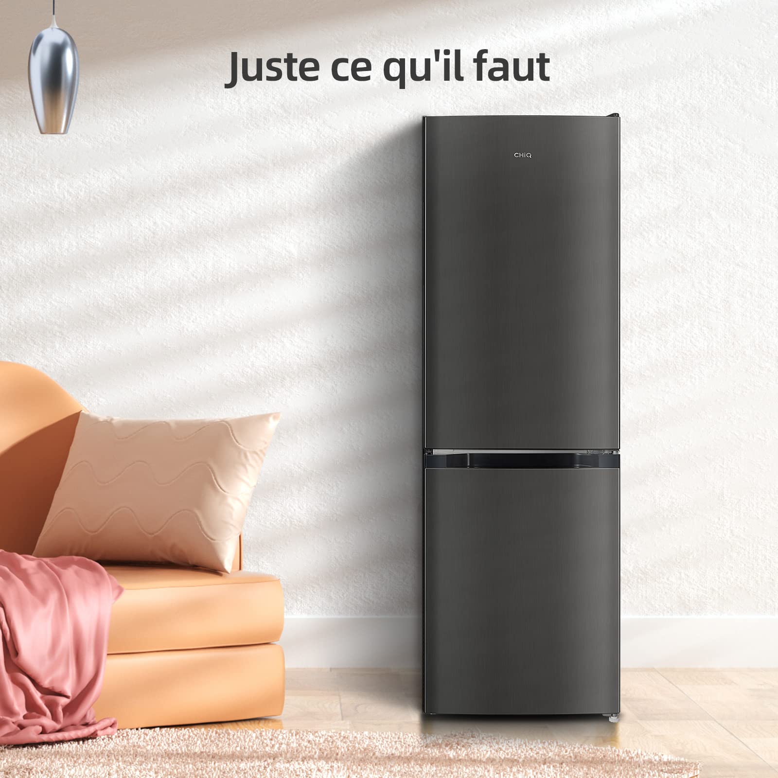 BLASTIVO™ | Réfrigérateur Congélateur Bas 157L — Low Frost, Compact, Noir