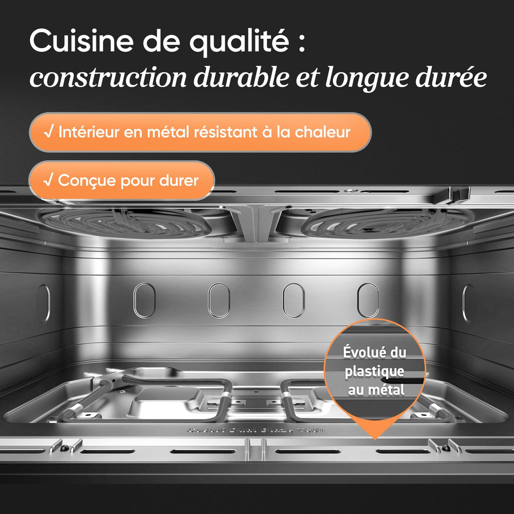 BLASTIVO™ | Air Fryer TwinFry 10L — Dual Zone, Double Résistance, NoirRévolutionnez vot