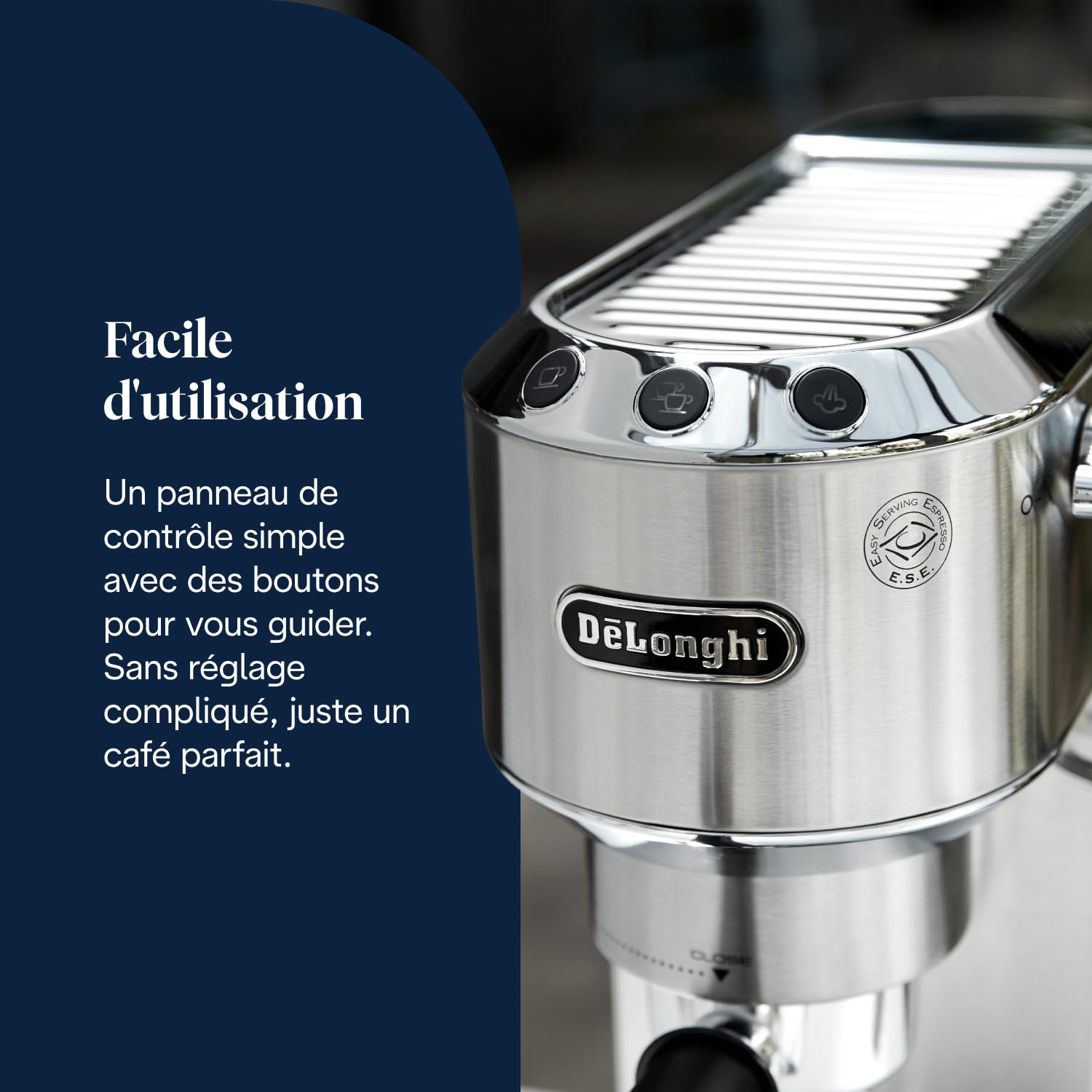 BLASTIVO™ | Dedica Style EC685.M — Machine à Expresso Compacte 15cm, Métal