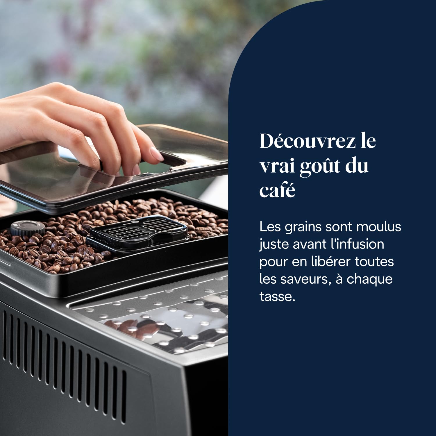 BLASTIVO™ | Magnifica S Perfetto — Machine à Café Automatique avec Mousseur à Lait, Noir