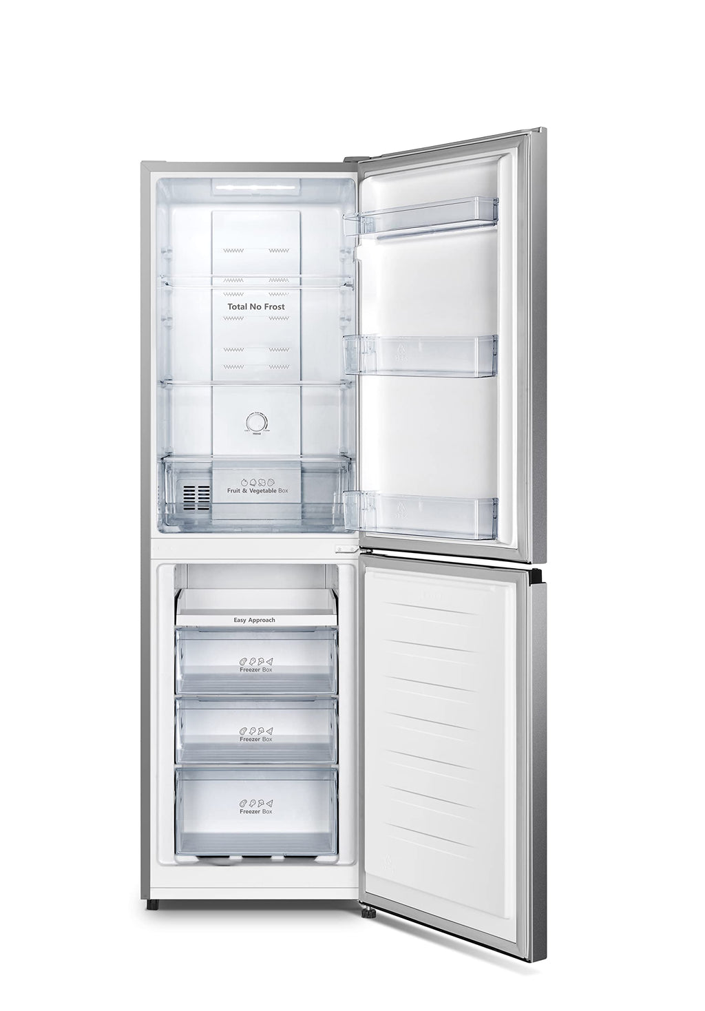 BLASTIVO™ | Réfrigérateur Congélateur 256L — NoFrost, Multiflow 360°, Argent