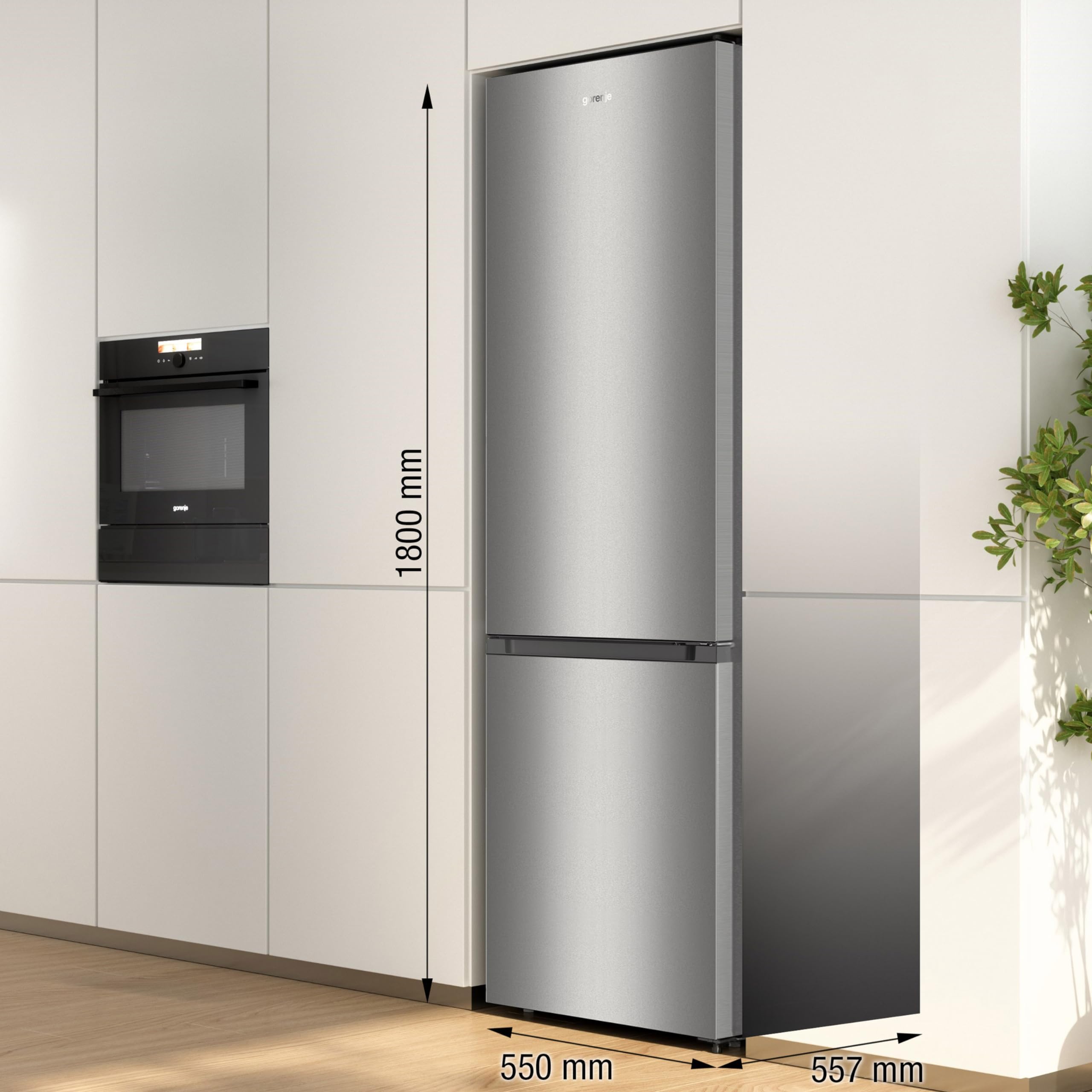 BLASTIVO™ | Réfrigérateur Congélateur 269L — CrispZone, LED, Argent