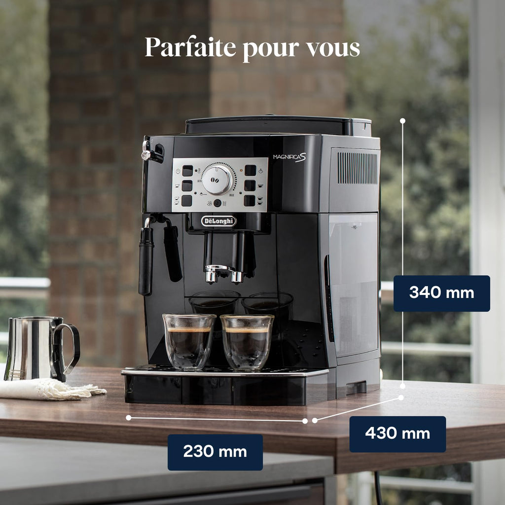 BLASTIVO™ | Magnifica S Perfetto — Machine à Café Automatique avec Mousseur à Lait, Noir