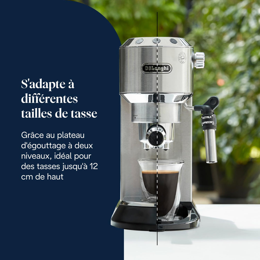 BLASTIVO™ | Dedica Style EC685.M — Machine à Expresso Compacte 15cm, Métal