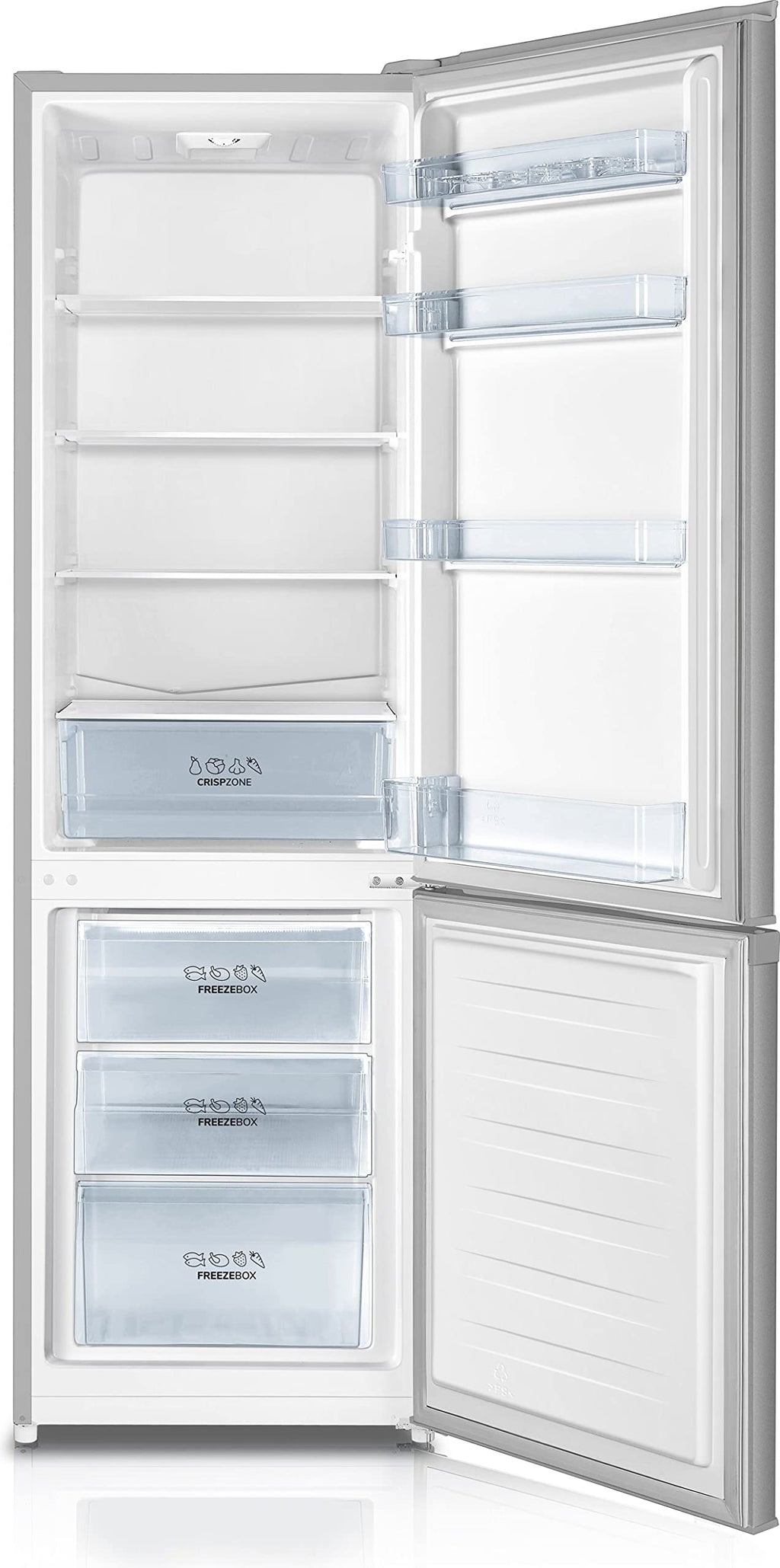 BLASTIVO™ | Réfrigérateur Congélateur 269L — CrispZone, LED, Argent