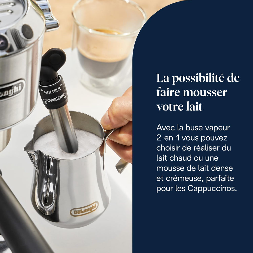 BLASTIVO™ | Dedica Style EC685.M — Machine à Expresso Compacte 15cm, Métal