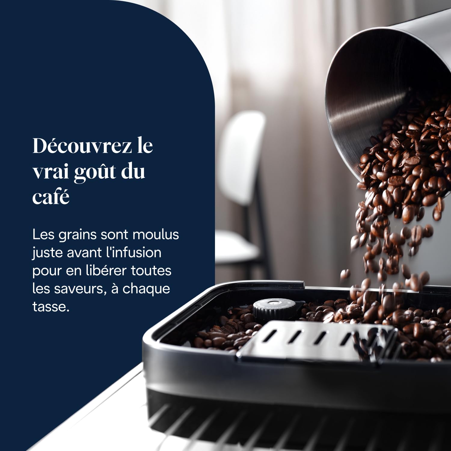 BLASTIVO™ | Magnifica Evo Perfetto — Machine à Café Automatique LatteCrema, Argent/Noir